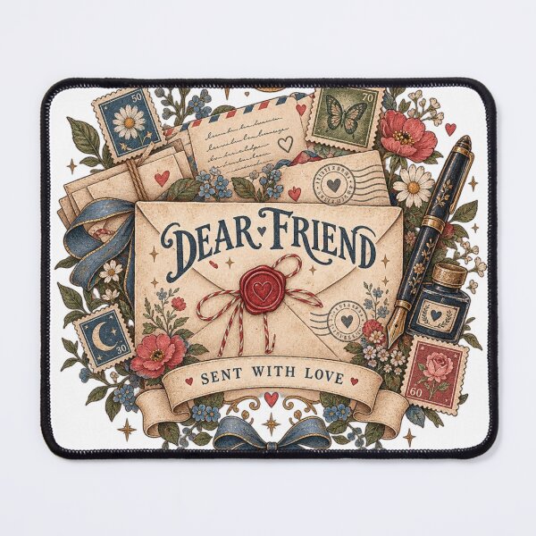 Item preview, Dear Friend – Vintage Pen Pal Snail Mail Letter Sent With Love designed and sold by DMQ-Designs.