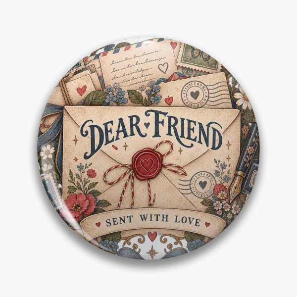 Item preview, Dear Friend – Vintage Pen Pal Snail Mail Letter Sent With Love designed and sold by DMQ-Designs.