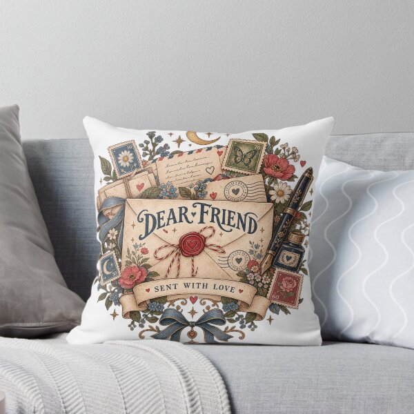 Item preview, Dear Friend – Vintage Pen Pal Snail Mail Letter Sent With Love designed and sold by DMQ-Designs.