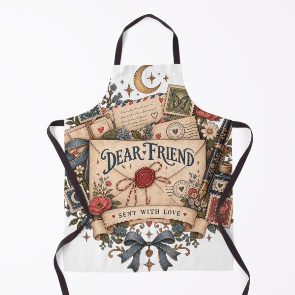 Item preview, Dear Friend – Vintage Pen Pal Snail Mail Letter Sent With Love designed and sold by DMQ-Designs.