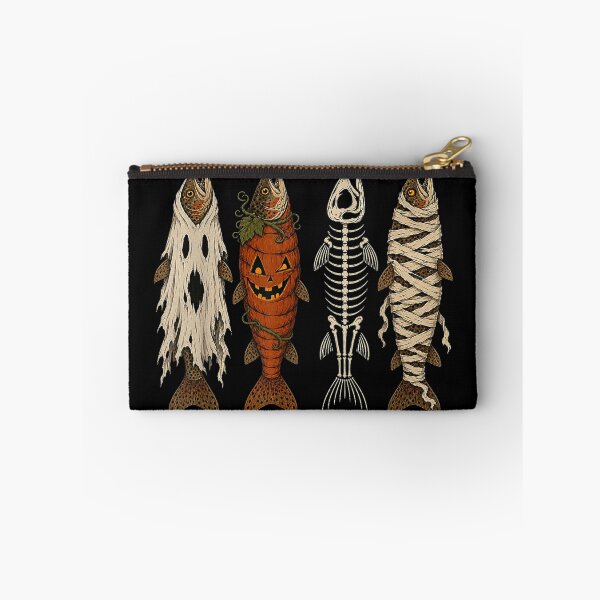 Item preview, Ghost Pumpkin Skeleton Mummy Trout Funny Halloween Fishing designed and sold by Nannythenimfa.