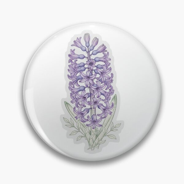 Item preview, Lilac Hyacinth Sticker | Hyacinth Die Cut Sticker | Fine Line Botanical Decal | Spring Flower Laptop Sticker designed and sold by FineLineBotanical .