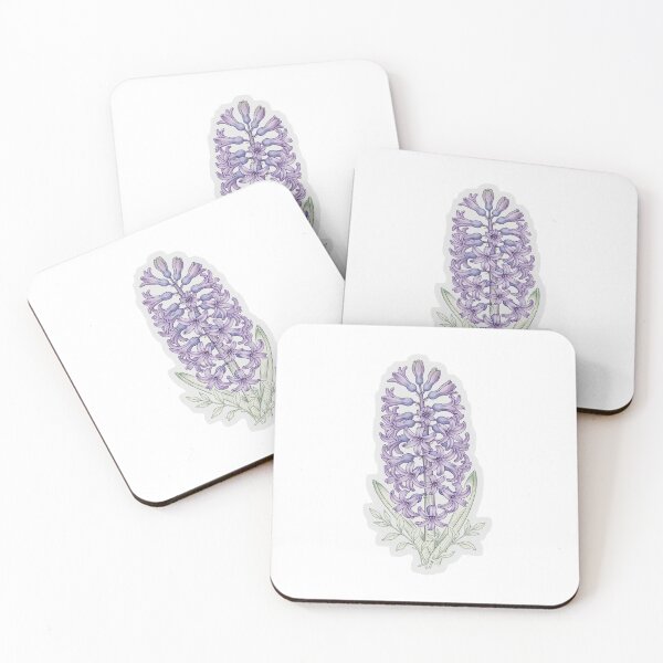 Item preview, Lilac Hyacinth Sticker | Hyacinth Die Cut Sticker | Fine Line Botanical Decal | Spring Flower Laptop Sticker designed and sold by FineLineBotanical .