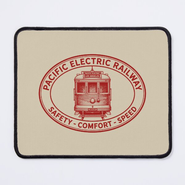 Item preview, Pacific Electric Railway Red Cars Vintage Los Angeles Oval Seal designed and sold by KiwiRider.