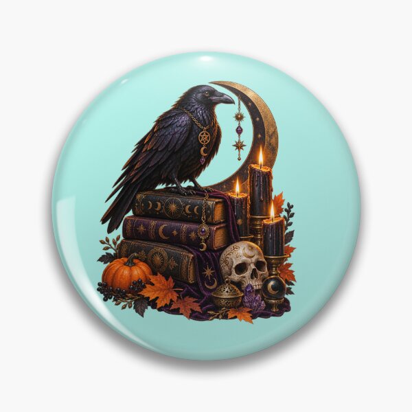 Item preview, Mystical Raven Witchcraft Halloween designed and sold by Hoity-Toity.