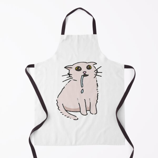 Item preview, Funny Drooling Cat Meme Cute White designed and sold by Quietreish.