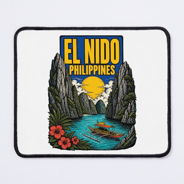 Item preview, El Nido Philippines Vintage Travel Tourism designed and sold by TravelersGems.
