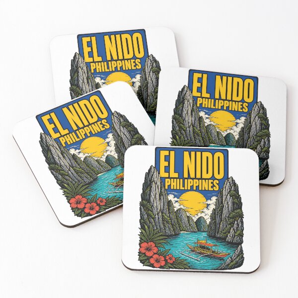 Item preview, El Nido Philippines Vintage Travel Tourism designed and sold by TravelersGems.