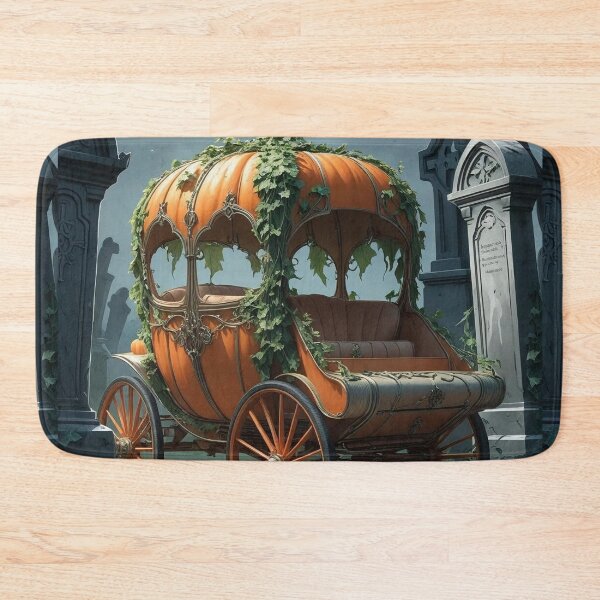 Item preview, Pumpkin Carriage Rest – Fairytale Graveyard Halloween designed and sold by Deezyned.