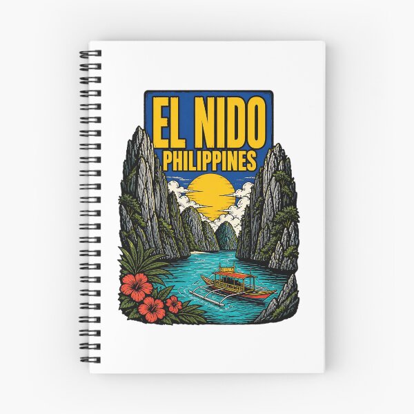 Item preview, El Nido Philippines Vintage Travel Tourism designed and sold by TravelersGems.