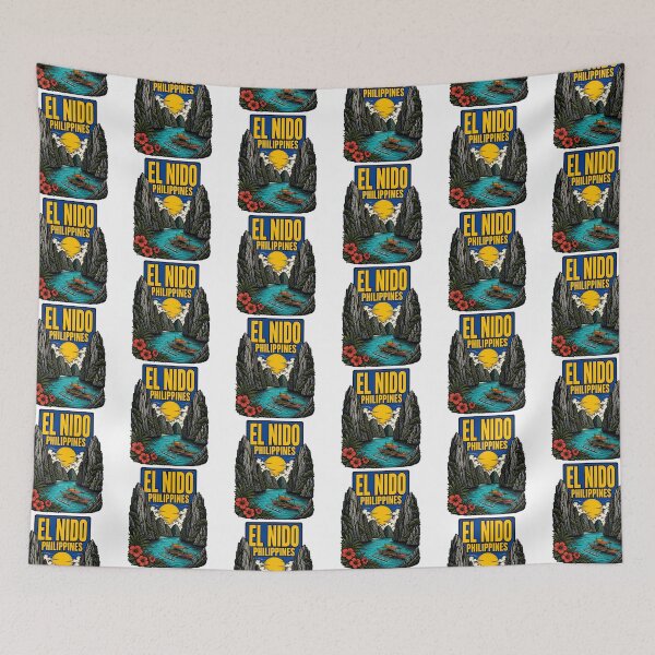 Item preview, El Nido Philippines Vintage Travel Tourism designed and sold by TravelersGems.