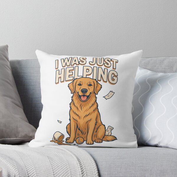 Item preview, Golden Retriever - Funny Dog | I Was Just Helping designed and sold by No Excuses Supply.