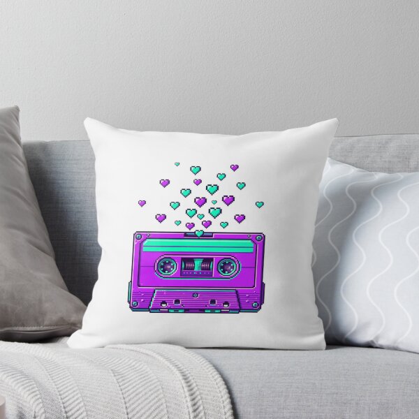 Item preview, Retro Cassette Tape Pixel Hearts 80s designed and sold by DerMetz.