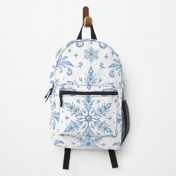 Item preview, Seamless Blue and White Ornamental Snowflake Pattern with Intricate Winter Swirls designed and sold by DoveArtDesigns.