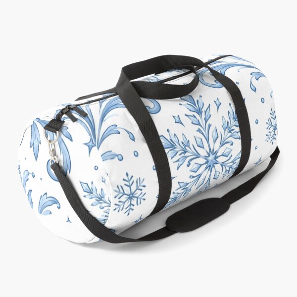 Item preview, Seamless Blue and White Ornamental Snowflake Pattern with Intricate Winter Swirls designed and sold by DoveArtDesigns.