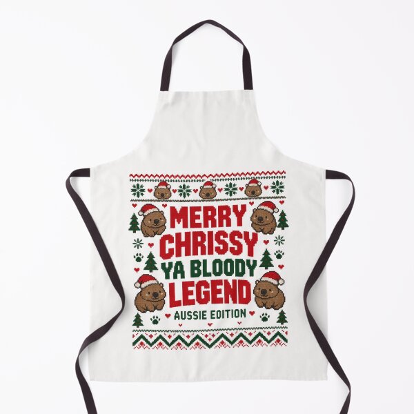 Item preview, Ugly Christmas Sweater Cute Wombat Santa Hat Merry Chrissy Ya Bloody Legend Aussie designed and sold by Yellowriversss.
