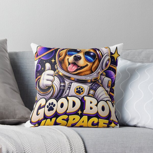 Item preview, Good Boy In Space Dog designed and sold by BlackELKS.