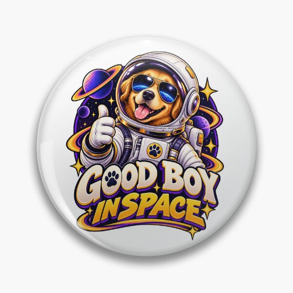 Item preview, Good Boy In Space Dog designed and sold by BlackELKS.