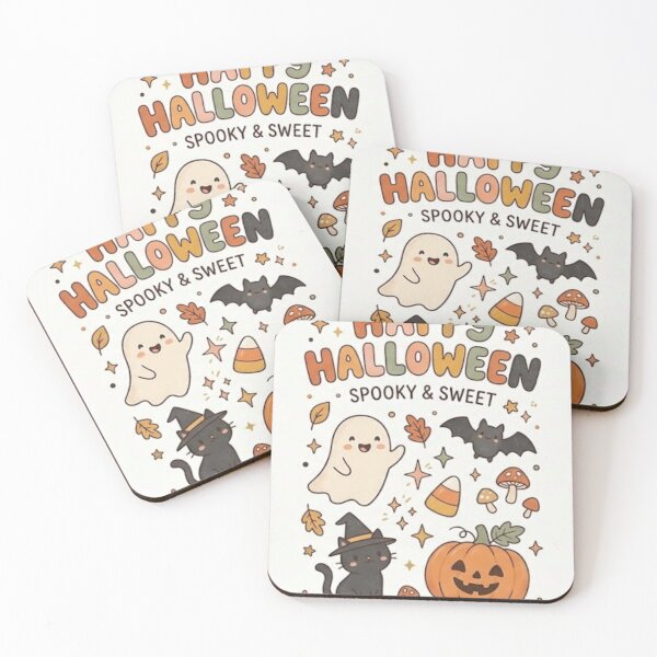 Item preview, Cute Retro Spooky and Sweet Halloween Art Print    designed and sold by simpledesignlab.