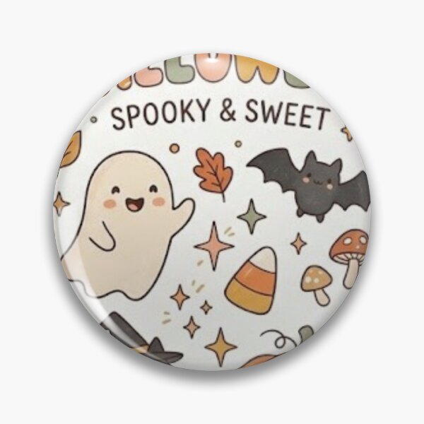Item preview, Cute Retro Spooky and Sweet Halloween Art Print    designed and sold by simpledesignlab.