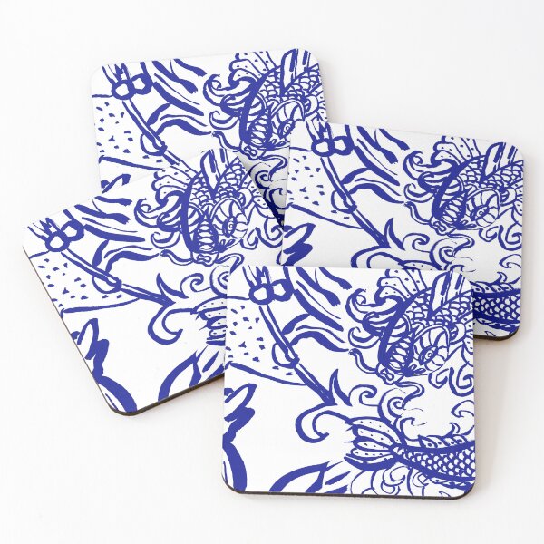 Item preview, Azulejo 2 blue by Madame Thao designed and sold by Madame Thao.