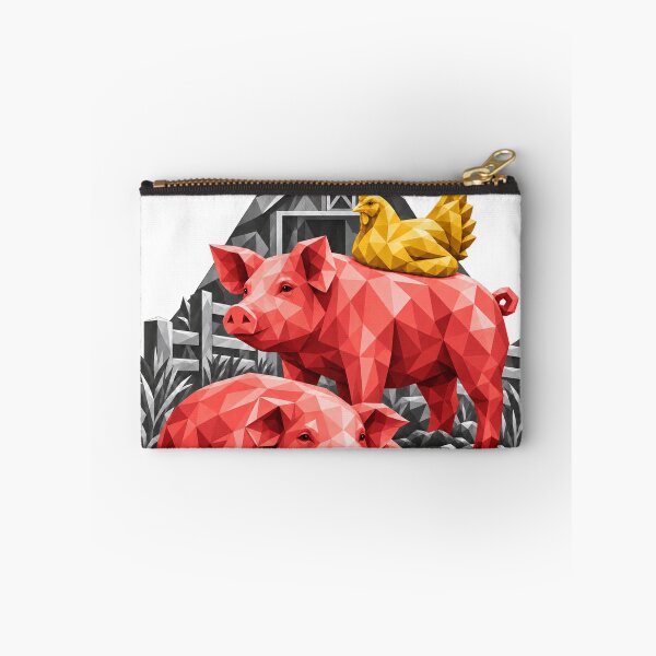 Item preview, Crystal clear pigs and chickens on the farm designed and sold by danart7.