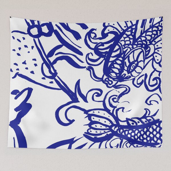 Item preview, Azulejo 2 blue by Madame Thao designed and sold by Madame Thao.