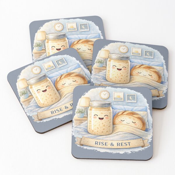 Item preview, Rise & Rest | Cute Sourdough Bedtime Design designed and sold by azule1.
