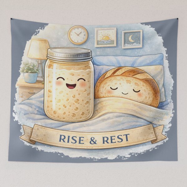 Item preview, Rise & Rest | Cute Sourdough Bedtime Design designed and sold by azule1.