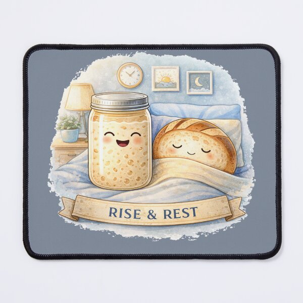 Item preview, Rise & Rest | Cute Sourdough Bedtime Design designed and sold by azule1.
