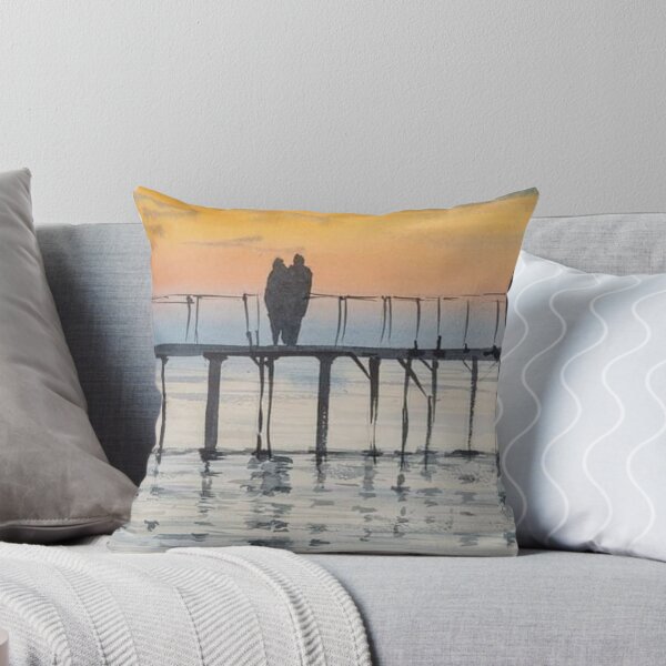 Item preview, Sunset Pier Watercolor designed and sold by SlavaArt.