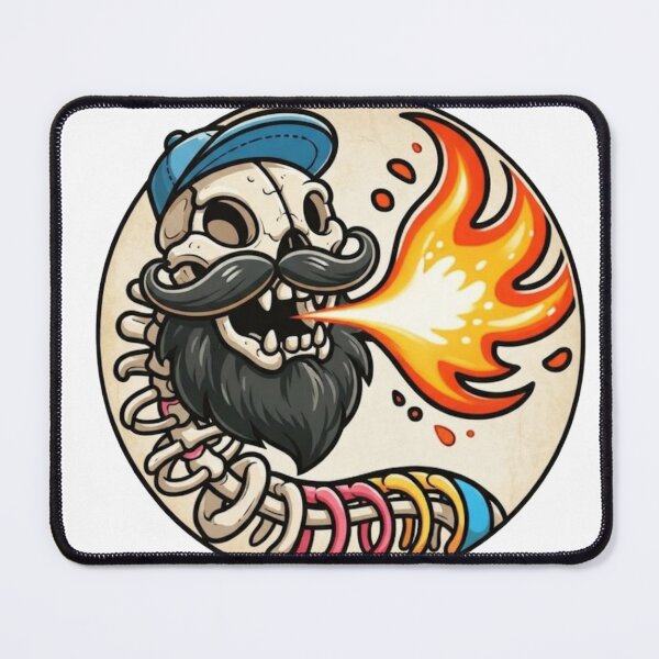 Item preview, Skeleton Bearded Fireworm Halloween designed and sold by BeardedFireworm.