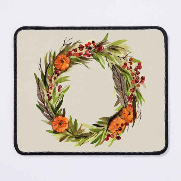 Item preview, Fall Wreath in Watercolor designed and sold by Allison S. Richardson .
