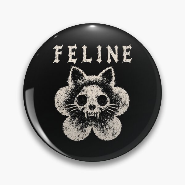 Item preview, Feline Cat Skull Paw Print Gothic Blackletter Skeleton Cat Grunge Dark Aesthetic Distressed Art designed and sold by Yellowriversss.