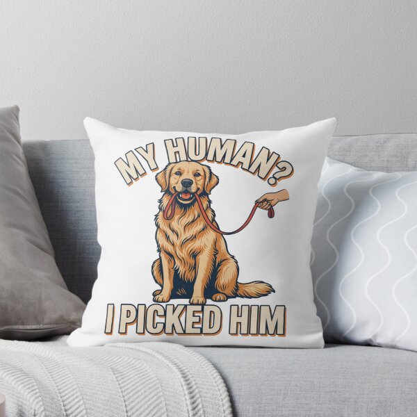 Item preview, Golden Retriever - Funny Dog | My Human Picked Him designed and sold by No Excuses Supply.