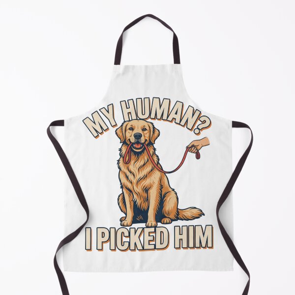 Item preview, Golden Retriever - Funny Dog | My Human Picked Him designed and sold by No Excuses Supply.