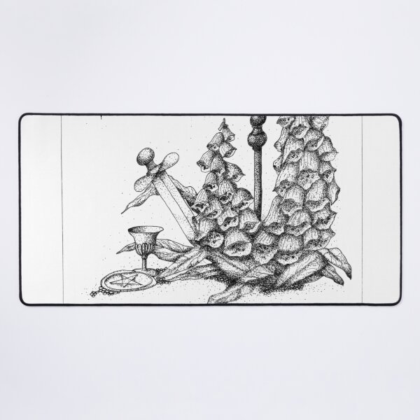 Item preview, The Magician — Foxglove | Poisonous Plants Tarot designed and sold by HerbariumNoctur.