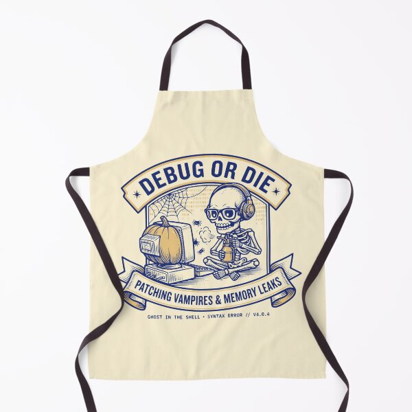 Item preview, Debug or Die Coder Skeleton Halloween Programmer designed and sold by 89shirts.
