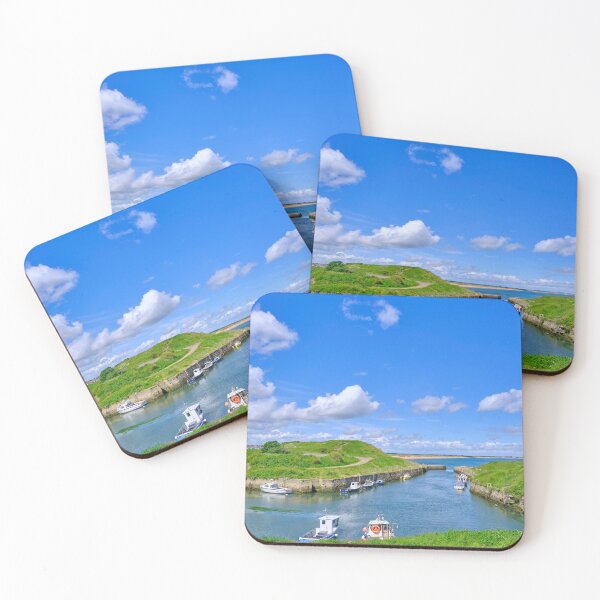 Item preview, Seaton Sluice Harbour: Colourful Boats and High Tide designed and sold by Violaman.