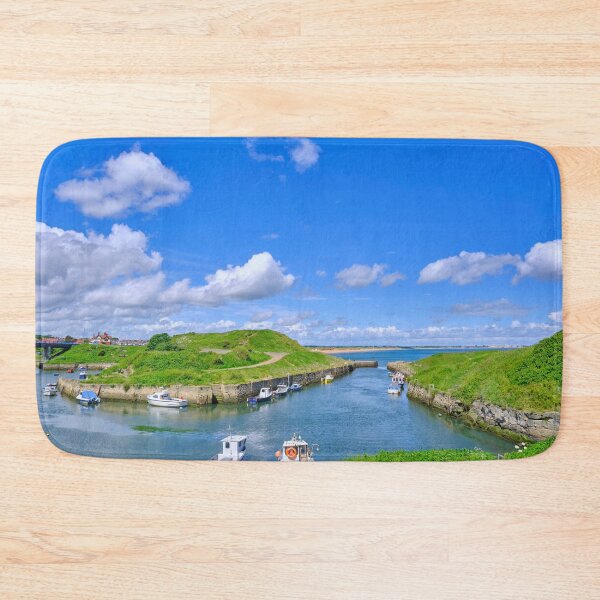 Item preview, Seaton Sluice Harbour: Colourful Boats and High Tide designed and sold by Violaman.