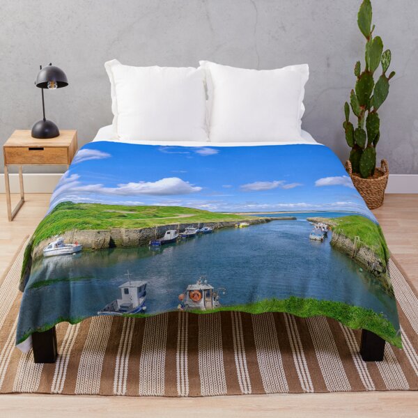 Item preview, Seaton Sluice Harbour: Colourful Boats and High Tide designed and sold by Violaman.