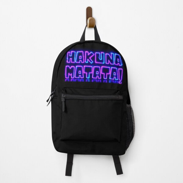 Item preview, Hakuna Matata Neon Retro Positive Vibes Typography designed and sold by ExploreAura Studio.