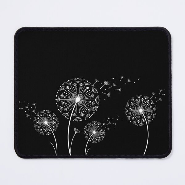 Item preview, Gentle Minimalist White Dandelion Illustration with Flying Seeds designed and sold by ElegantOutlines.