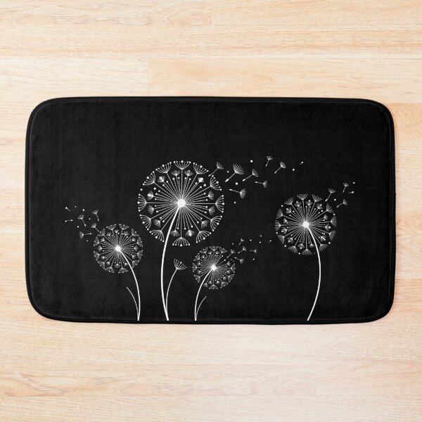 Item preview, Gentle Minimalist White Dandelion Illustration with Flying Seeds designed and sold by ElegantOutlines.