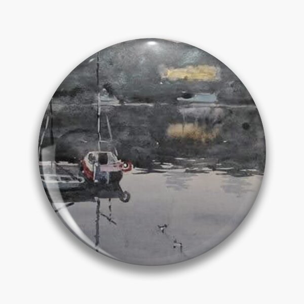 Item preview, Sailboat In Quiet Harbor designed and sold by SlavaArt.