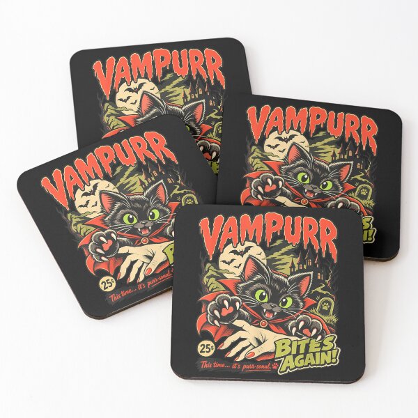 Item preview, Vampurr Bites Again Halloween Vampire Cat Lovers Men Women designed and sold by Nannythenimfa.