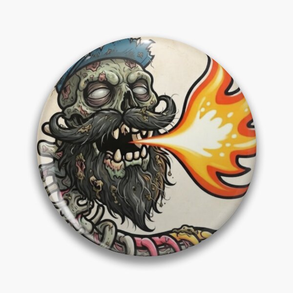 Item preview, Zombie Bearded Fireworm Halloween designed and sold by BeardedFireworm.