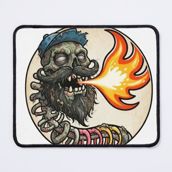 Item preview, Zombie Bearded Fireworm Halloween designed and sold by BeardedFireworm.