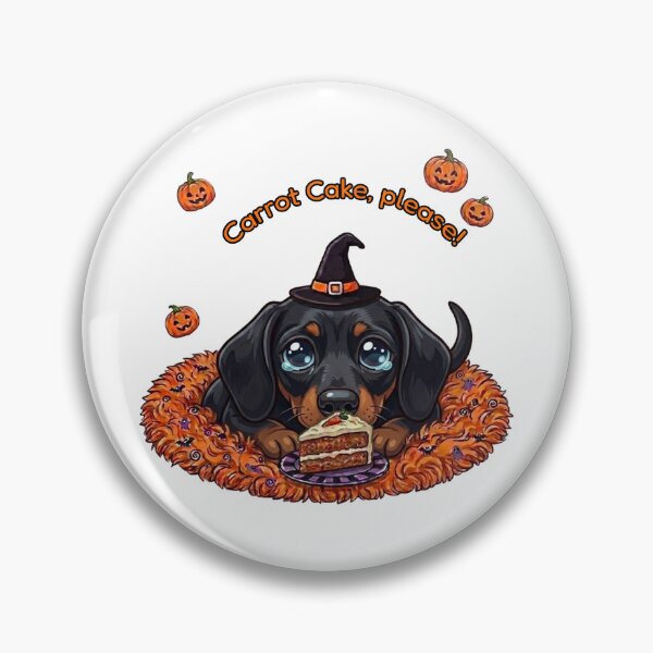 Item preview, Funny Sausage Dog Carrot Cake Halloween designed and sold by The-NOKU-Co.
