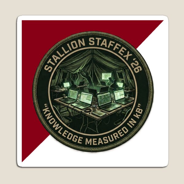 Item preview, Stallion staffex '26 designed and sold by DualPrimedInk.